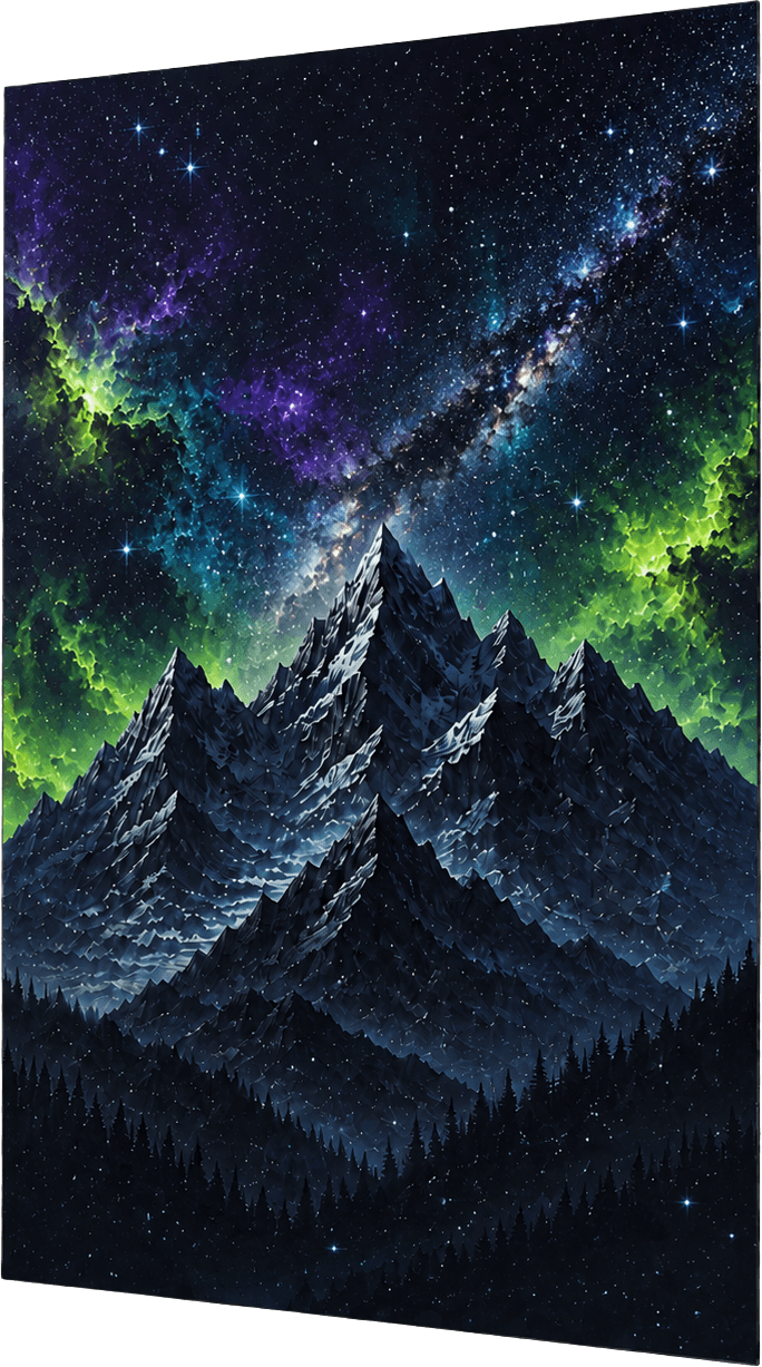 Cosmic night — the print's deep night-sky state