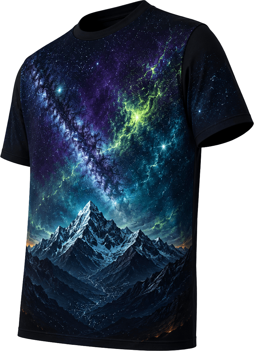 Lenticular tiger shirt viewed from the right